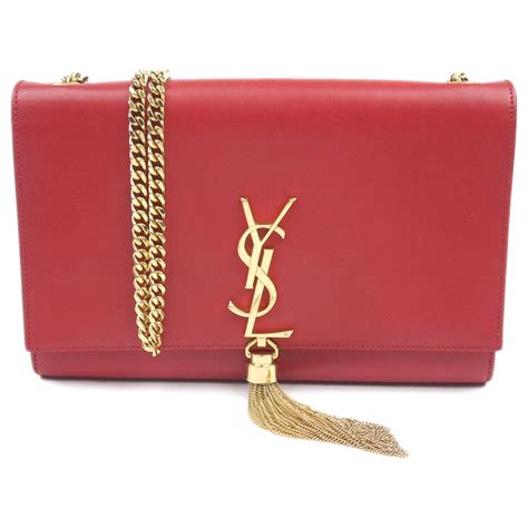 ysl kate clutch red|yves saint laurent clutch bag.